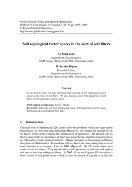 Soft Topological Vector Spaces in the View of Soft Filters