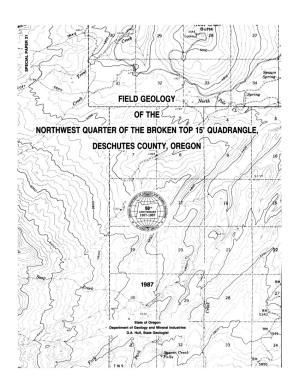 DOGAMI Special Paper 21, Field Geology of the Northwest Quarter Of