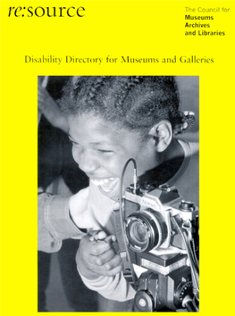 Disability Directory for Museums and Galleries