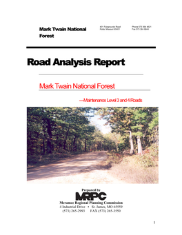 Road Analysis Report