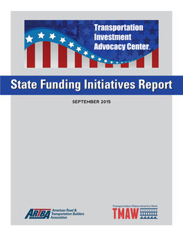 September 2015 State Transportation Funding Monthly Report