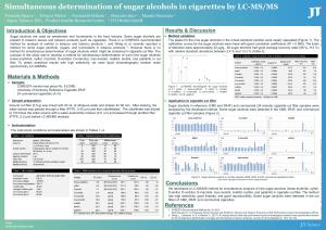 Simultaneous Determination of Sugar Alcohols in Cigarettes by LC-MS/MS