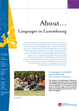About… Languages in Luxembourg