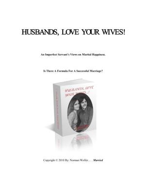 Husbands, Love Your Wives!