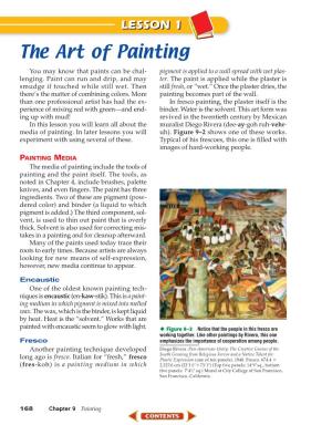 Chapter 9 Lesson 1: the Art of Painting