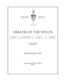 Debates of the Senate