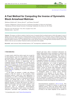 A Fast Method for Computing the Inverse of Symmetric Block Arrowhead Matrices