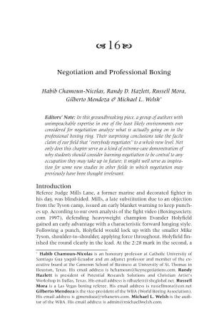 NM-16-Negotiations and Professional Boxing.Indd