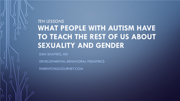 Autism As “Extreme Male Brain” (Systematizing Vs