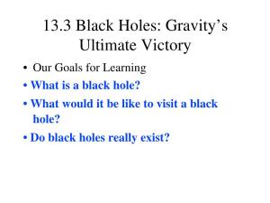 13.3 Black Holes: Gravity's Ultimate Victory
