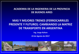 Y Mejores Trenes En Argentina