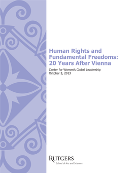 Human Rights and Fundamental Freedoms