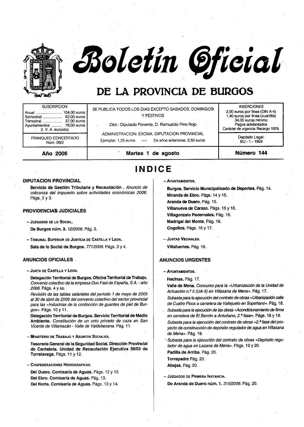 Boletín BOPBUR