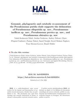 Pseudomonas Putida Revision 15