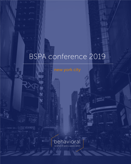 BSPA Conference 2019