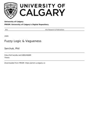 Fuzzy Logic & Vagueness