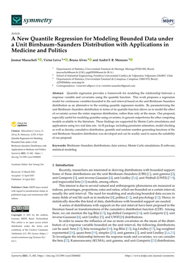 A New Quantile Regression for Modeling Bounded Data Under a Unit Birnbaum–Saunders Distribution with Applications in Medicine and Politics