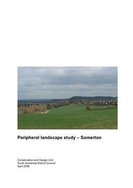 Peripheral Landscape Study Somerton