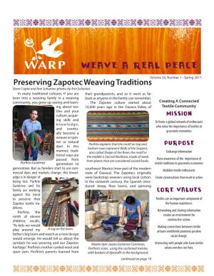 Preserving Zapotec Weaving Traditions