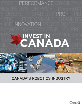Canada's Robotics Industry