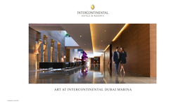 Art at Intercontinental Dubai Marina