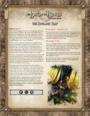 The Lord of the Rings: the Card Game.) TM