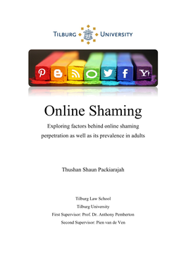 Online Shaming Exploring Factors Behind Online Shaming Perpetration As Well As Its Prevalence in Adults