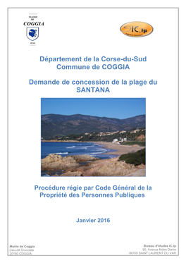 Département De La Corse-Du-Sud Commune De COGGIA Demande