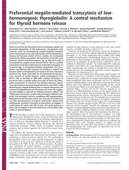 A Control Mechanism for Thyroid Hormone Release