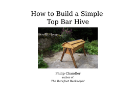 How to Build a Simple Top Bar Hive