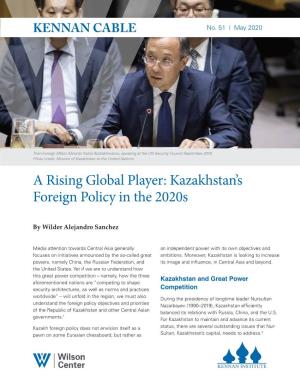 Kazakhstan's Foreign Policy in the 2020S