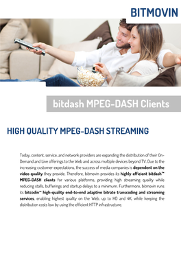 Bitdash MPEG-DASH Clients