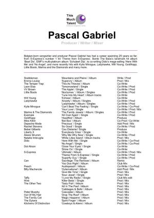 Pascal Gabriel Complete CV.Pdf