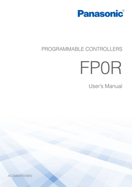 FP0R User's Manual