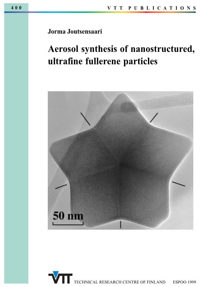 Aerosol Synthesis of Nanostructured, Ultrafine Fullerene Particles