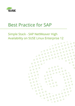 SAP Netweaver High Availability on SUSE Linux