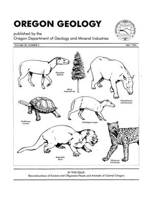 OREGON GEOLOGY Published by The