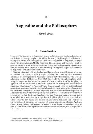 Augustine and the Philosophers