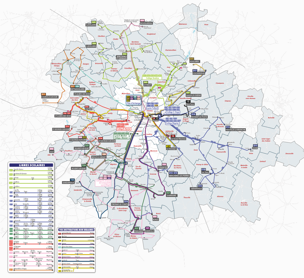 Plan Du Réseau Péri-Urbain Filibus