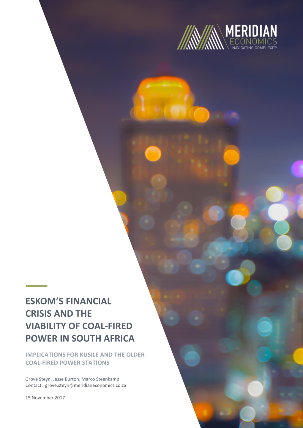 Eskom's Financial Crisis and the Viability of Coal-Fired Power in South