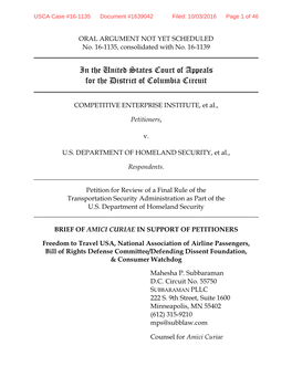 Freedom to Travel USA Amicus Brief