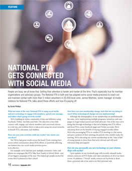 National Pta Gets Connected with Social Media