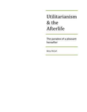 Utilitarianism & the Afterlife
