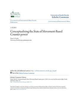 Conceptualizing the State of Movement-Based Counter-Power Peter N