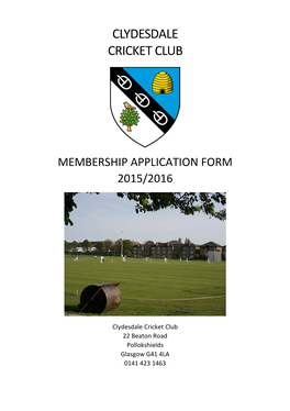 Clydesdale Cricket Club