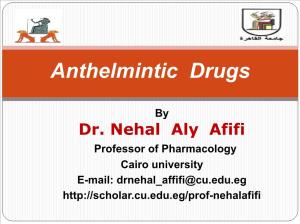 Anthelmintic Drugs