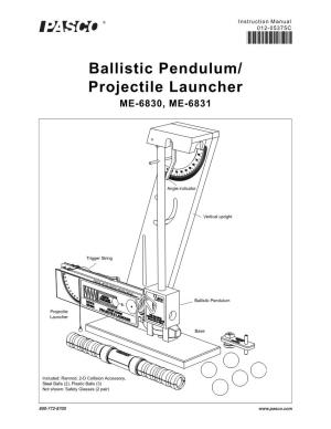 Ballistic Pendulum Manual