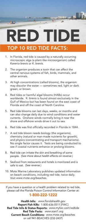 Red Tide Top 10 Red Tide Facts