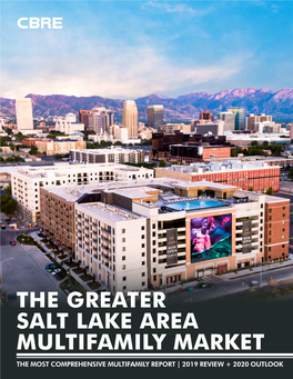 The Greater Salt Lake Area Multifamily Market