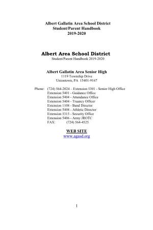 Albert Gallatin Area School District Student/Parent Handbook 2019-2020